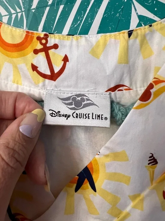 Disney Cruise Line sundress w/Captain Minnie Mouse, nautical anchors, & suns - Picture 2 of 6